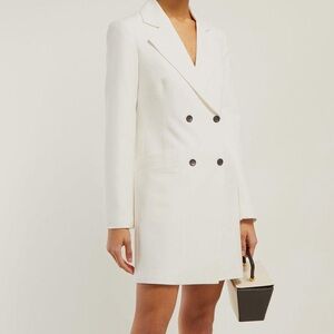 STAUD Cream Blazer Dress